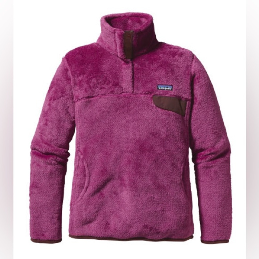 Patagonia Re-Tool Snap-T Fleece Amaranth Currant Pullover Size Small